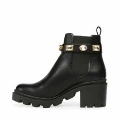 SteveMadden AMULET BLACK -Steve Madden | Official Store STEVEMADDEN BOOTIES AMULET BLACK INSIDE