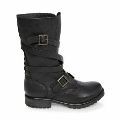 SteveMadden BANDDIT BLACK LEATHER -Steve Madden | Official Store STEVEMADDEN BOOTIES BANDDIT BLACK LEATHER SIDE 1