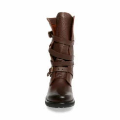 SteveMadden BANDDIT BROWN LEATHER -Steve Madden | Official Store STEVEMADDEN BOOTIES BANDDIT BROWN LEATHER FRONT 1