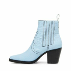 SteveMadden GENIVA LIGHT BLUE CROCODILE -Steve Madden | Official Store STEVEMADDEN BOOTIES GENIVA LIGHT BLUE CROCODILE INSIDE