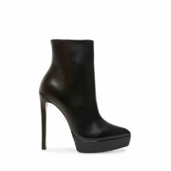SteveMadden VELINA BROWN NUBUCK -Steve Madden | Official Store STEVEMADDEN BOOTIES VELINA BLACK LEATHER SIDE 2
