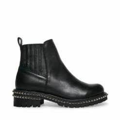SteveMadden GALENA BLACK LEATHER -Steve Madden | Official Store STEVEMADDEN BOOTS GALENA BLACK SIDE 1