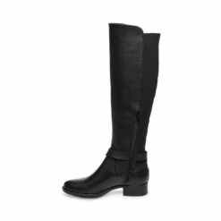 SteveMadden JADINE BLACK LEATHER -Steve Madden | Official Store STEVEMADDEN BOOTS JADINE BLACK LEATHER INSIDE