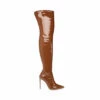 SteveMadden VAVA COGNAC PATENT -Steve Madden | Official Store STEVEMADDEN BOOTS VAVA COGNAC PATENT SIDE 1