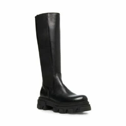 SteveMadden WAYDE BLACK LEATHER -Steve Madden | Official Store STEVEMADDEN BOOTS WAYDE BLACK