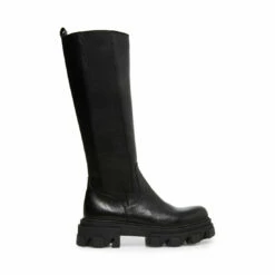 SteveMadden WAYDE BLACK LEATHER -Steve Madden | Official Store STEVEMADDEN BOOTS WAYDE BLACK SIDE 1