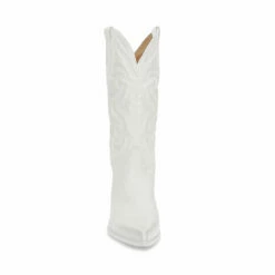 SteveMadden WEST WHITE LEATHER -Steve Madden | Official Store STEVEMADDEN BOOTS WEST WHITE LEATHER FRONT