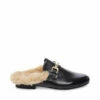 SteveMadden KHLOE BLACK LEATHER -Steve Madden | Official Store STEVEMADDEN FLATS KHLOE BLACK LEATHER SIDE