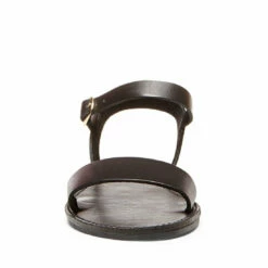 SteveMadden DONDDI BLACK LEATHER -Steve Madden | Official Store STEVEMADDEN SANDALS DONDDI BLACK LEATHER FRONT