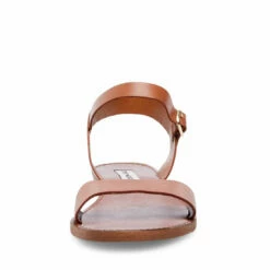 SteveMadden DONDDI TAN LEATHER -Steve Madden | Official Store STEVEMADDEN SANDALS DONDDI TAN LEATHER FRONT