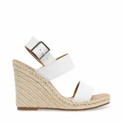 SteveMadden MERIDIAN CLEAR -Steve Madden | Official Store STEVEMADDEN SANDALS MERIDIAN WHITE LEATHER SIDE
