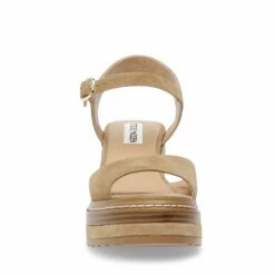 SteveMadden SHAKER SAND SUEDE -Steve Madden | Official Store STEVEMADDEN SANDALS SHAKER SAND SUEDE FRONT