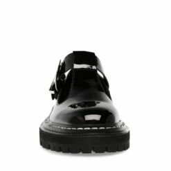 SteveMadden SUZEY BLACK -Steve Madden | Official Store STEVEMADDEN SANDALS SUZEY BLACK PATENT FRONT
