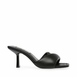 SteveMadden THAI BLACK LEATHER -Steve Madden | Official Store STEVEMADDEN SANDALS THAI BLACK LEATHER SIDE 1