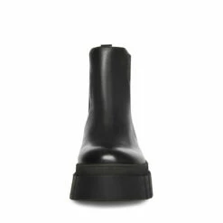 SteveMadden ABRAM BLACK LEATHER -Steve Madden | Official Store STEVEMADDEN SHOES ABRAM BLACK LEATHER FRONT