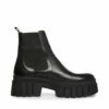 SteveMadden ABRAM BLACK LEATHER -Steve Madden | Official Store STEVEMADDEN SHOES ABRAM BLACK LEATHER INSIDE