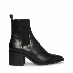 SteveMadden ABRIEL BLACK LEATHER -Steve Madden | Official Store STEVEMADDEN SHOES ABRIEL BLACK LEATHER SIDE 2