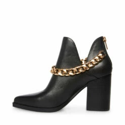 SteveMadden CEDAR-C BLACK LEATHER -Steve Madden | Official Store STEVEMADDEN SHOES CEDAR C BLACK LEATHER INSIDE