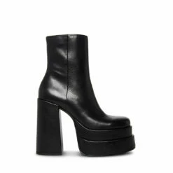 SteveMadden COBRA BLACK LEATHER