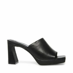 SteveMadden DEDICATE BLACK LEATHER 15 SteveMadden DEDICATE BLACK LEATHER -Steve Madden | Official Store STEVEMADDEN SHOES DEDICATE BLACK SIDE 1
