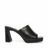 SteveMadden DEDICATE BLACK LEATHER -Steve Madden | Official Store STEVEMADDEN SHOES DEDICATE BLACK SIDE