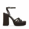 SteveMadden DISCO BLACK SATIN -Steve Madden | Official Store STEVEMADDEN SHOES DISCO BLACK SATIN SIDE