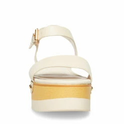 SteveMadden DOMENICA WHITE LEATHER 10 SteveMadden DOMENICA WHITE LEATHER -Steve Madden | Official Store STEVEMADDEN SHOES DOMENICA WHITE FRONT