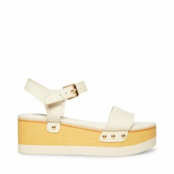 SteveMadden DOMENICA WHITE LEATHER 13 SteveMadden DOMENICA WHITE LEATHER -Steve Madden | Official Store STEVEMADDEN SHOES DOMENICA WHITE SIDE 1