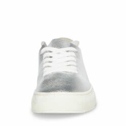SteveMadden DOREY SILVER LEATHER -Steve Madden | Official Store STEVEMADDEN SHOES DOREY SILVER LEATHER FRONT