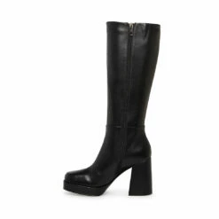 SteveMadden ELISE BLACK LEATHER -Steve Madden | Official Store STEVEMADDEN SHOES ELISE BLACK LEATHER INSIDE