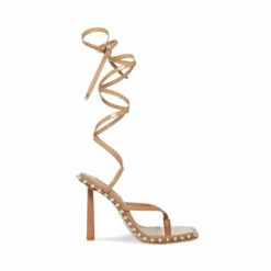 SteveMadden FANCILLE TAN PATENT -Steve Madden | Official Store STEVEMADDEN SHOES FANCILLE NUDE PATENT FRONT 2