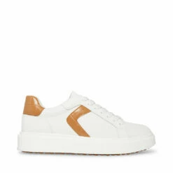 STEVEMADDEN FORE WHITE/GREEN -Steve Madden | Official Store STEVEMADDEN SHOES FORE LYCRA WHITE TAN SIDE 3