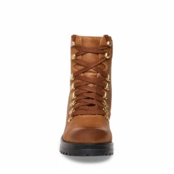 SteveMadden GALWAY COGNAC LEATHER -Steve Madden | Official Store STEVEMADDEN SHOES GALWAY COGNAC FRONT