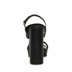 SteveMadden IESHA BLACK LEATHER 14 SteveMadden IESHA BLACK LEATHER -Steve Madden | Official Store STEVEMADDEN SHOES IESHA BLACK LEATHER BACK