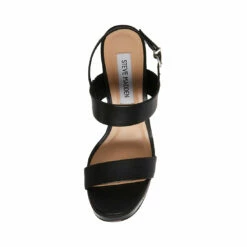 SteveMadden IESHA BLACK LEATHER 13 SteveMadden IESHA BLACK LEATHER -Steve Madden | Official Store STEVEMADDEN SHOES IESHA BLACK LEATHER TOP