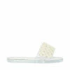 SteveMadden JULIET CLEAR -Steve Madden | Official Store STEVEMADDEN SHOES JULIET CLEAR WITH PEARLS SIDE