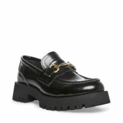 SteveMadden LANDO BLACK LEATHER -Steve Madden | Official Store STEVEMADDEN SHOES LANDO BLACK LEATHER