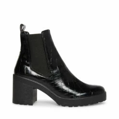 SteveMadden LEHANNA BLACK CROCODILE