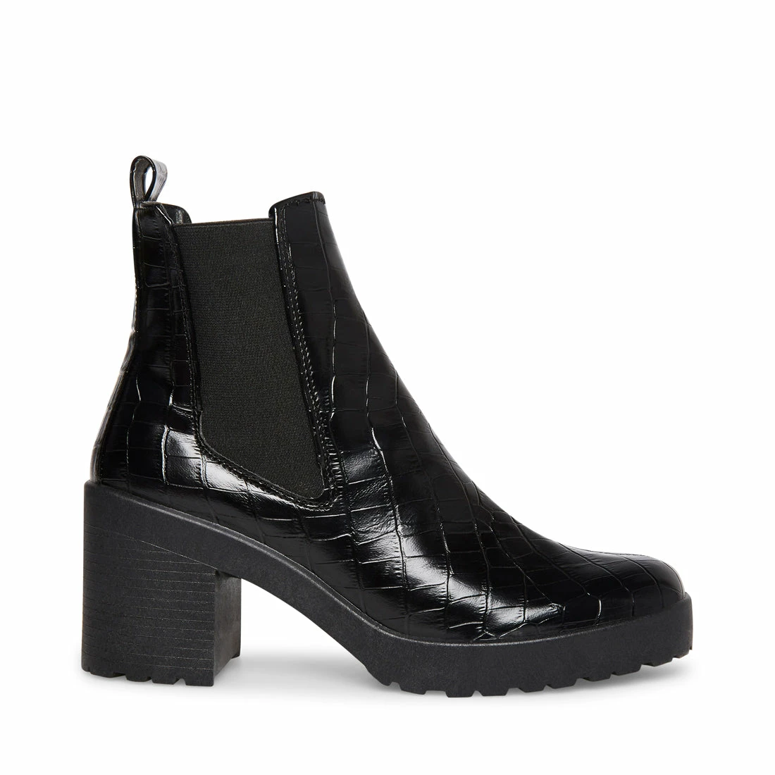 SteveMadden LEHANNA BLACK CROCODILE 3 SteveMadden LEHANNA BLACK CROCODILE