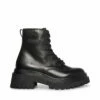 SteveMadden MALVINA BLACK LEATHER -Steve Madden | Official Store STEVEMADDEN SHOES MALVINA BLACK LEATHER SIDE 1
