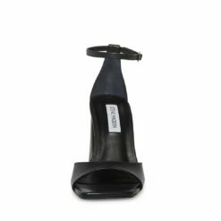 SteveMadden MARGOT BLACK LEATHER 11 SteveMadden MARGOT BLACK LEATHER -Steve Madden | Official Store STEVEMADDEN SHOES MARGOT BLACK LEATHER FRONT