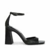 SteveMadden MARGOT BLACK LEATHER 1 SteveMadden MARGOT BLACK LEATHER -Steve Madden | Official Store STEVEMADDEN SHOES MARGOT BLACK LEATHER SIDE