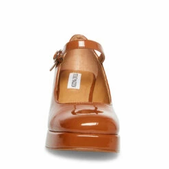 SteveMadden MINGLE COGNAC PATENT -Steve Madden | Official Store STEVEMADDEN SHOES MINGLE COGNAC PATENT FRONT