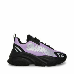 STEVEMADDEN PEAK BLACK/PURPLE -Steve Madden | Official Store STEVEMADDEN SHOES PACKIN BLACK PURPLE SIDE 1