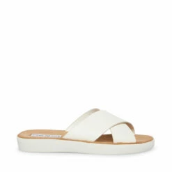 SteveMadden PERCY SILVER LEATHER -Steve Madden | Official Store STEVEMADDEN SHOES PERCY WHITE LEATHER SIDE 1