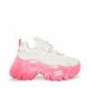 SteveMadden REVEL WHITE/PINK -Steve Madden | Official Store STEVEMADDEN SHOES REVEL WHITE PINK SIDE 1