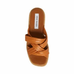 SteveMadden SALITA TAN LEATHER -Steve Madden | Official Store STEVEMADDEN SHOES SALITA TAN LEATHER TOP