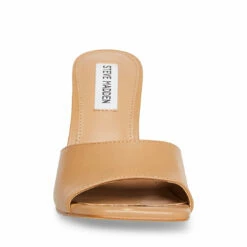 SteveMadden SIGNAL TAN LEATHER -Steve Madden | Official Store STEVEMADDEN SHOES SIGNAL NUDE LEATHER FRONT
