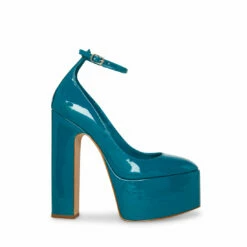 STEVEMADDEN SKYRISE BLACK PATENT -Steve Madden | Official Store STEVEMADDEN SHOES SKYRISE TEAL SIDE 1