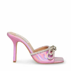 STEVEMADDEN EMBELLISH BLACK SATIN -Steve Madden | Official Store STEVEMADDEN SHOES SMR 2194 PINK SIDE